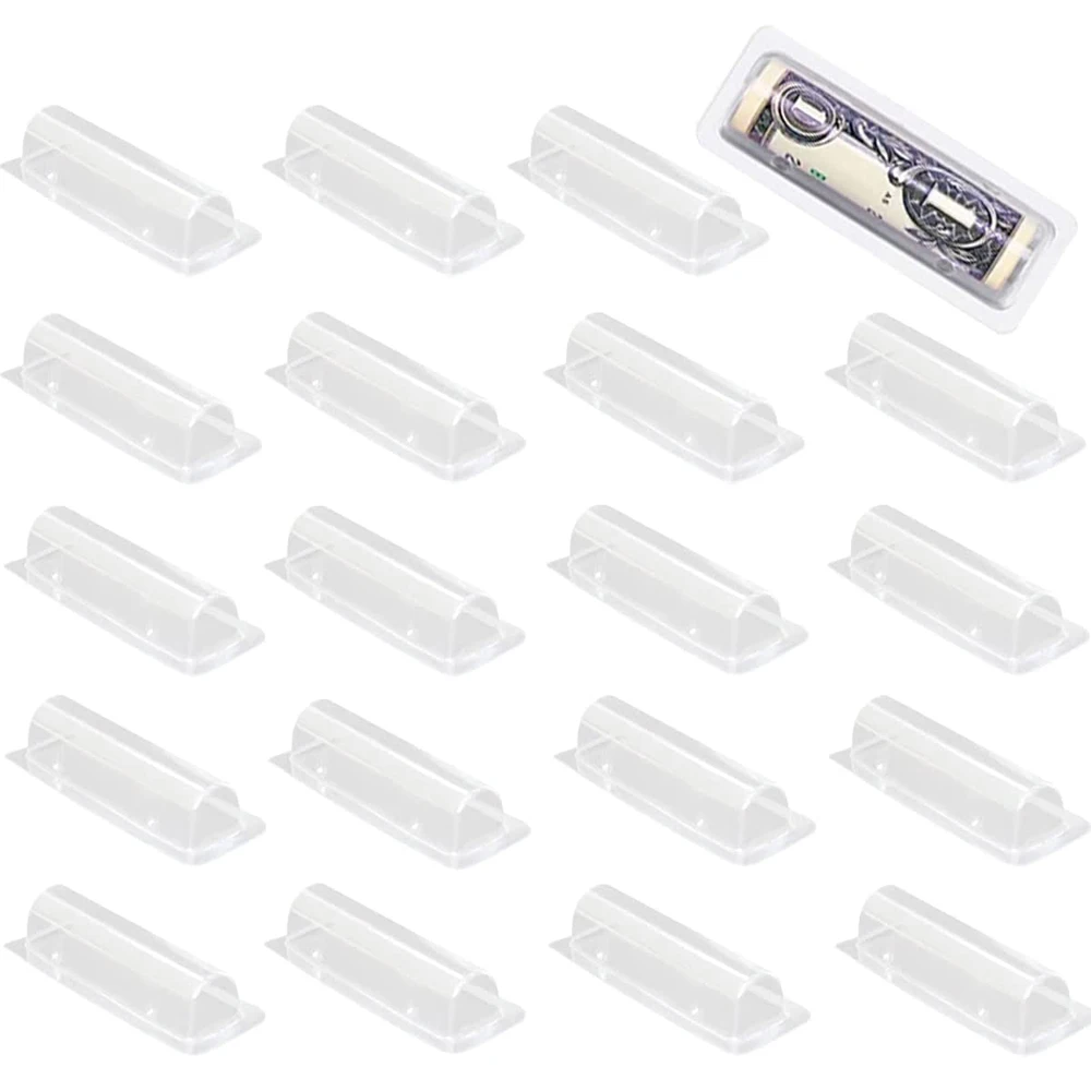 Plastic Dome Clear - 50/100 Uds. Portatarjetas con pegatina cúpula
