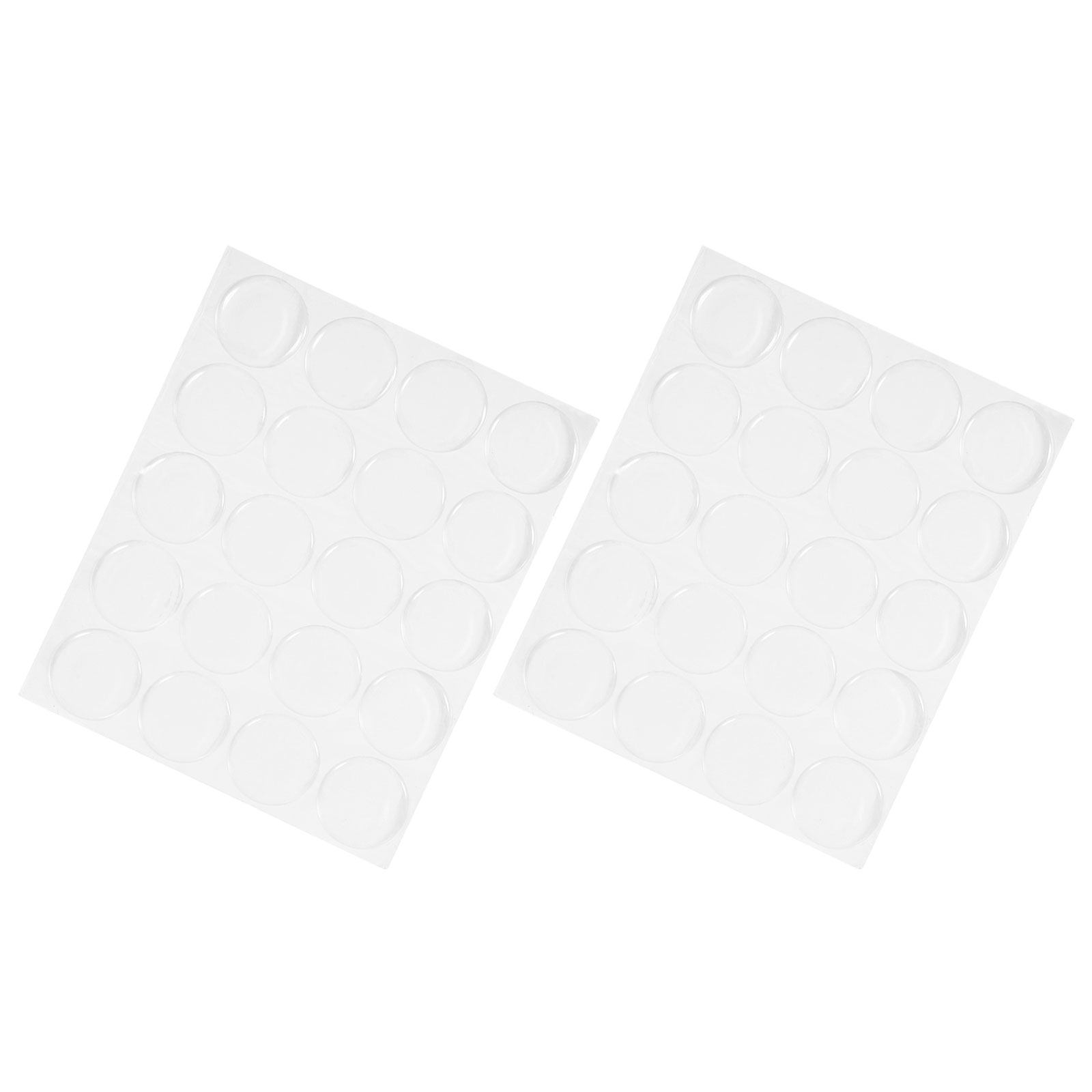 Plastic Dome Clear - 40 Adhesivos Redondos Transparentes de Resina