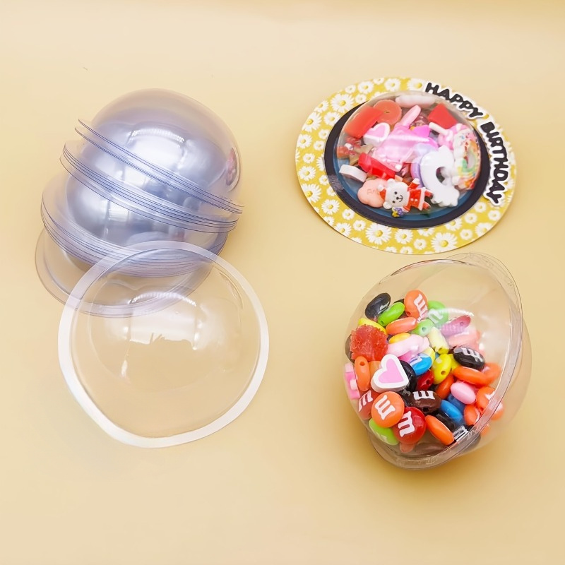 Plastic Dome Clear - Juego de 10 Domos de Plástico