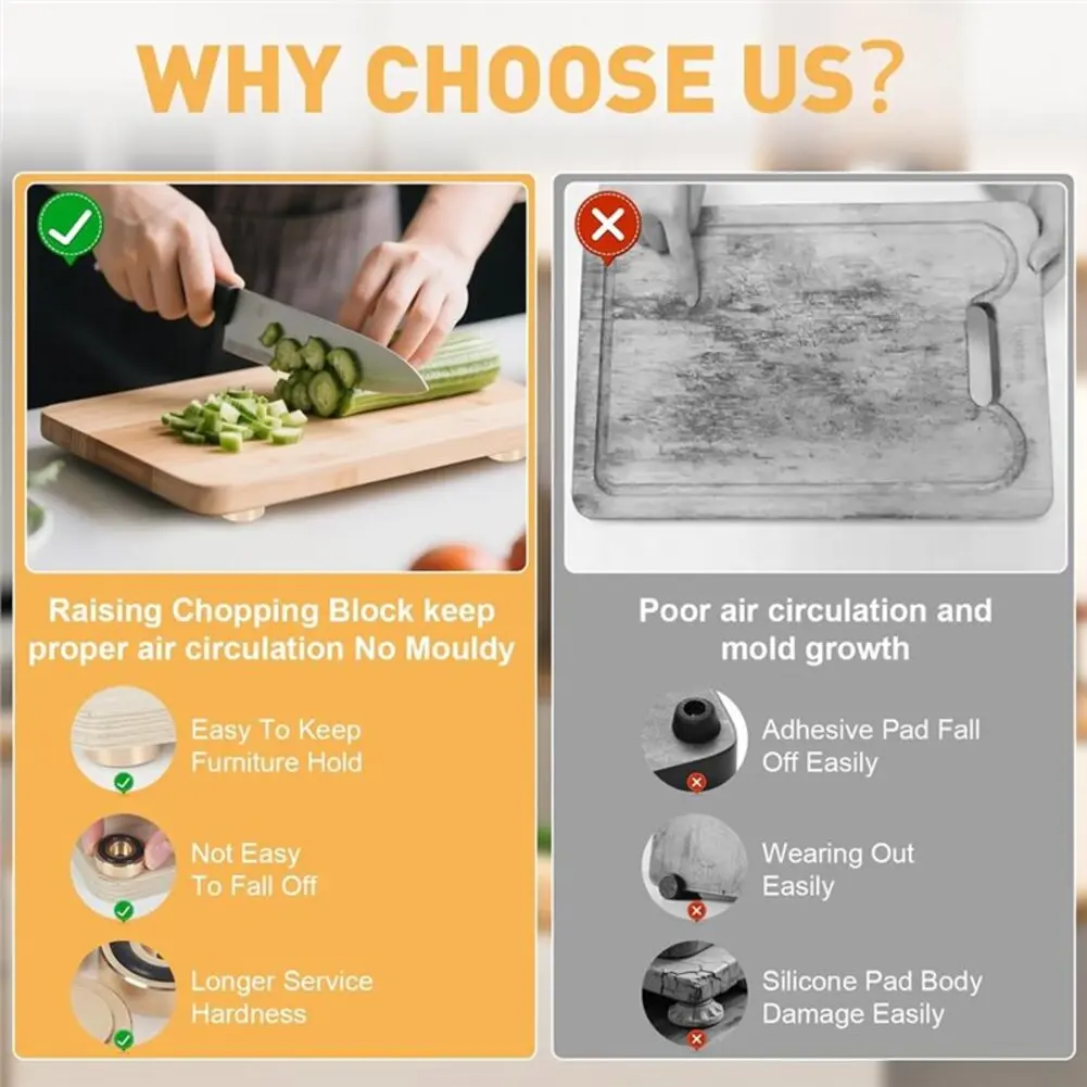 8 Patas de latón para tablas d - Cutting Board Foam reseña y precio