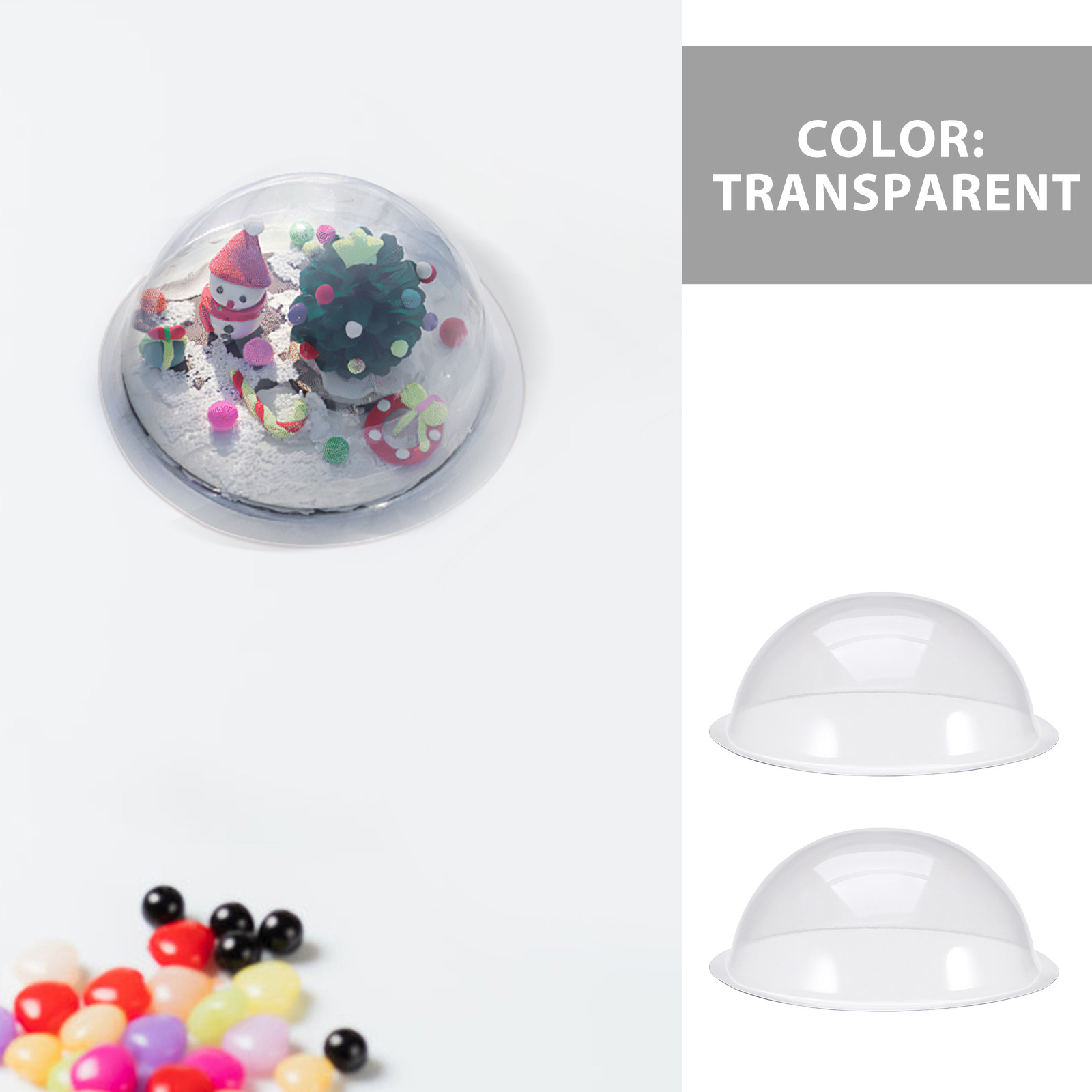 12 Piezas de Cubiertas Transpa - Plastic Dome Clear reseña y precio