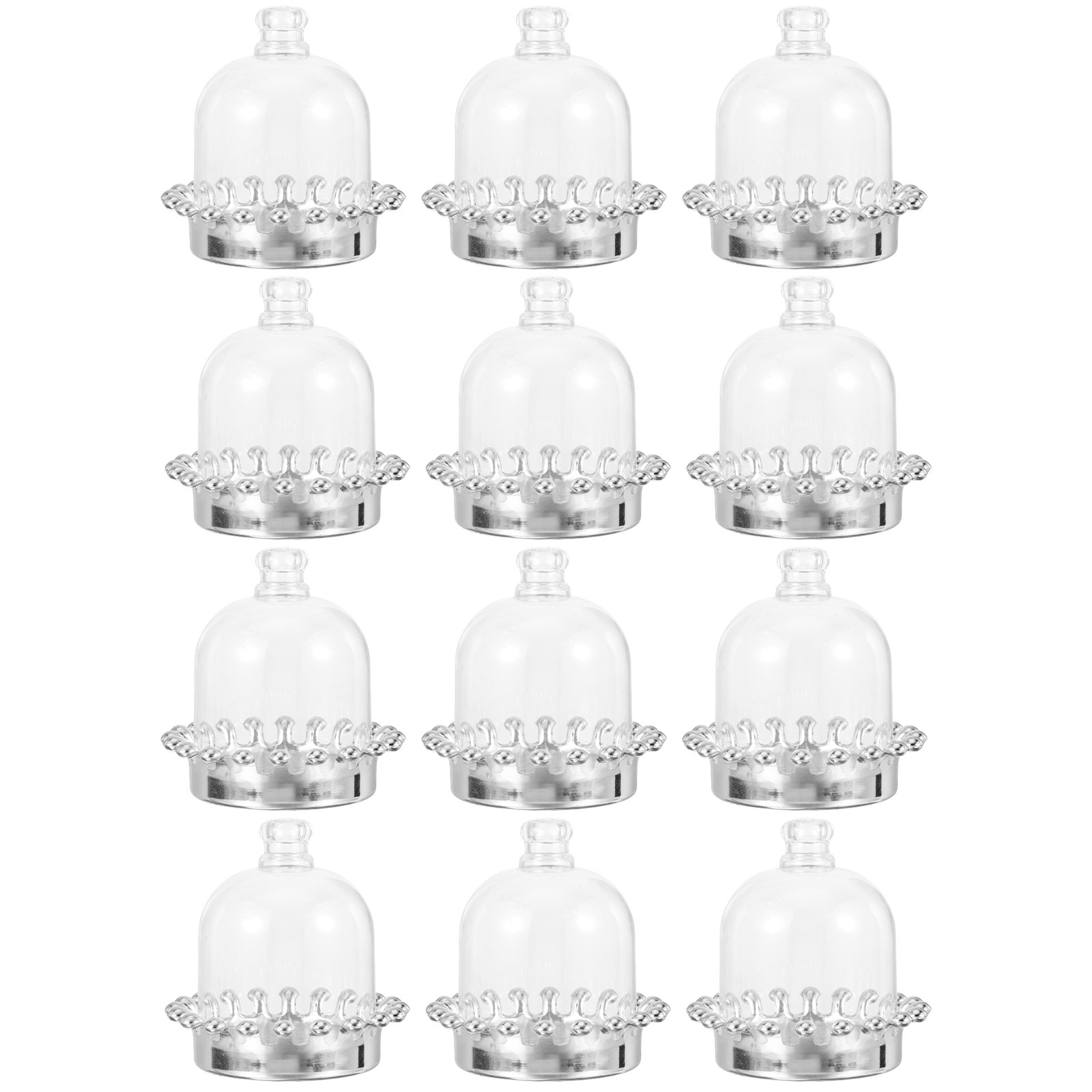 12 piezas de soportes para pas - Plastic Dome Clear reseña y precio