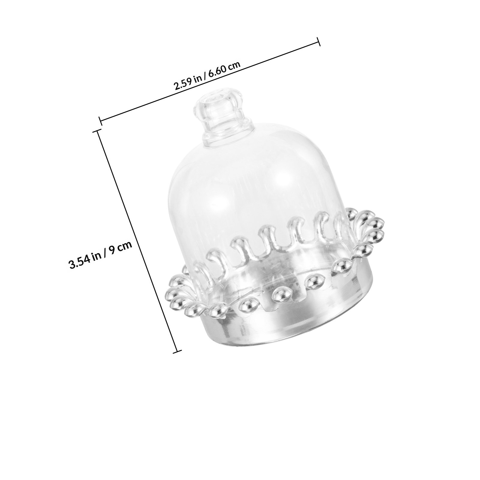 12 piezas de soportes para pas - Plastic Dome Clear reseña y precio