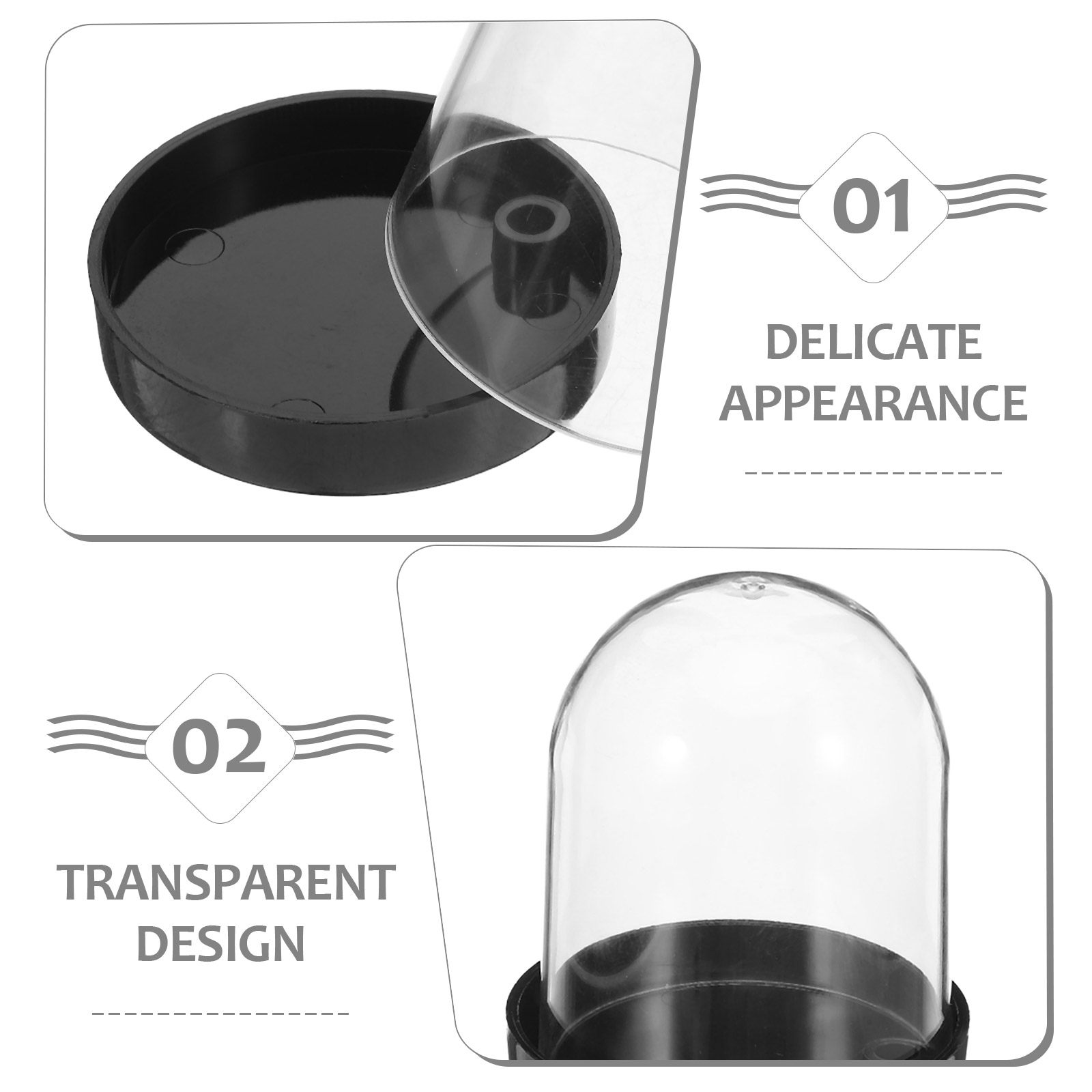 4 Piezas de Cúpulas Transparen - Plastic Dome Clear reseña y precio