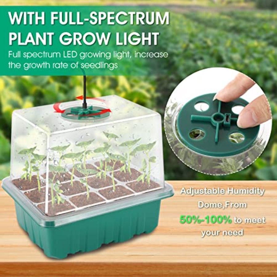 Bandeja de Germinación con Luz - Humidity Dome Kit reseña y precio